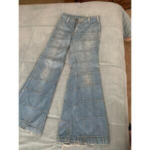 Vintage BRITTANIA patchwork flare bootcut bell bottom denim jeans